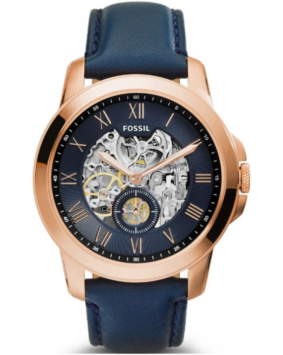 Grant Automatique Cuir Bleu Homme Grant Automatique Cuir Bleu Homme
