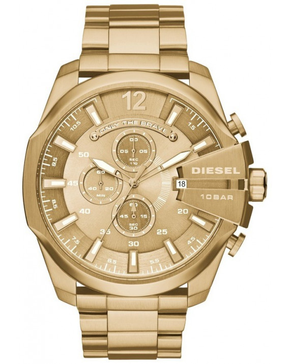 Mega Chief Chrono Acier Doré Homme Mega Chief Chrono Acier Doré Homme
